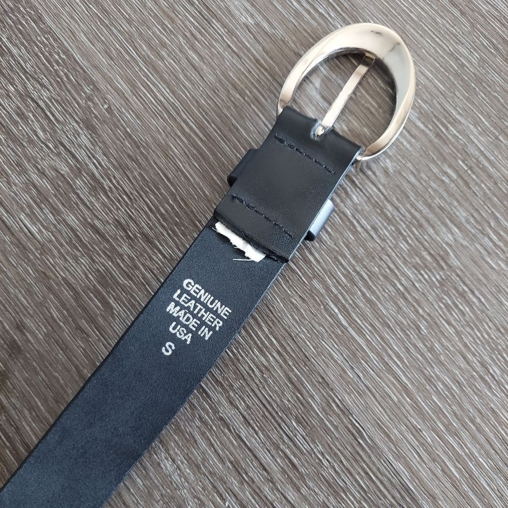 Express Black Belt with Silver Buckle - Picture 5 of 7